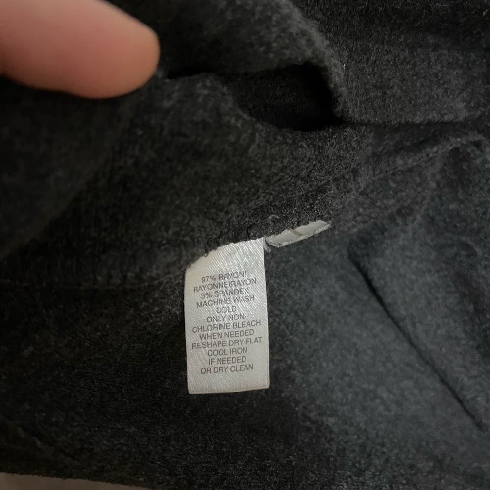 Lou & Grey Charcoal 3/4 Sleeve Cozy Dress - Picture 4 of 4